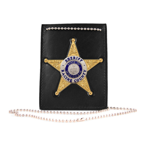 400 - Neck Chain Holder with Recessed Badge Cutout and ID Window
