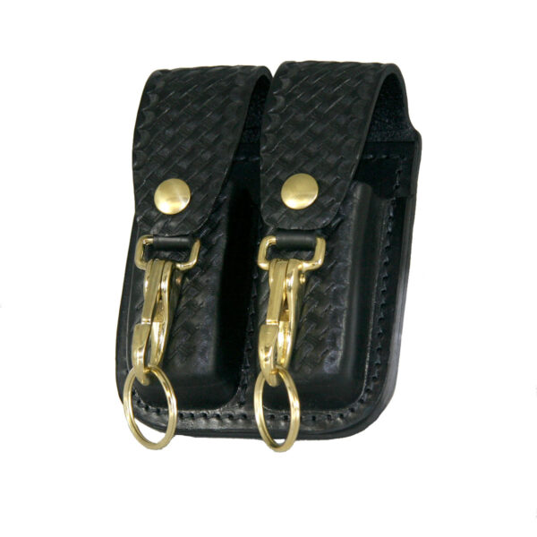 5608 - Regular, Double Clip, Double Stack Magazine Holder - 9MM, .40 cal with Key Holder