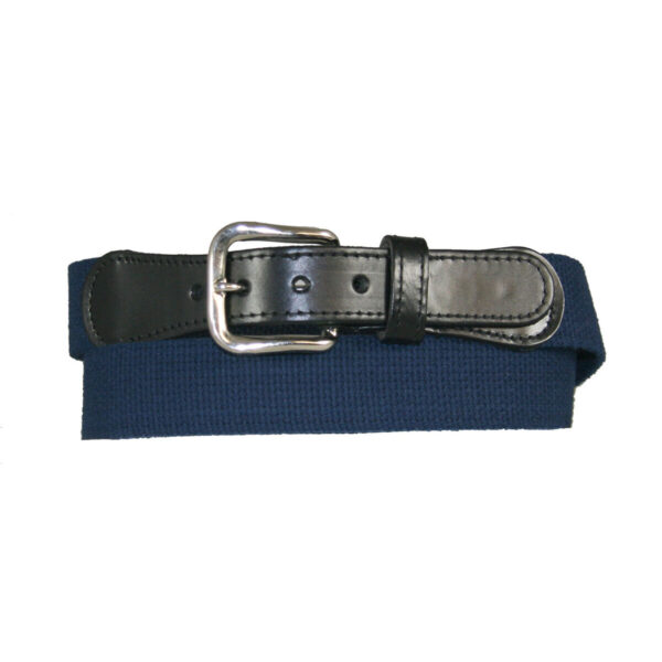 6270 - 1.25" Leather Tipped Cotton Web Belt - Image 3